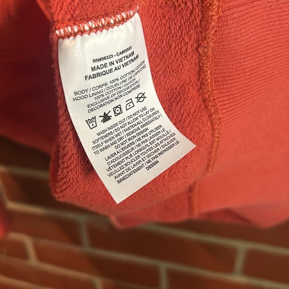 Nike Sportswear Classic Fleece Pull Over Hoodie ‘Lobster Red’ DA0023-605 Sz-Med. - Picture 4 of 5